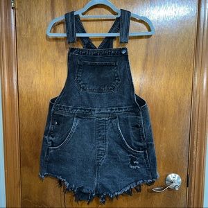 Cotton On Black Denim Overalls